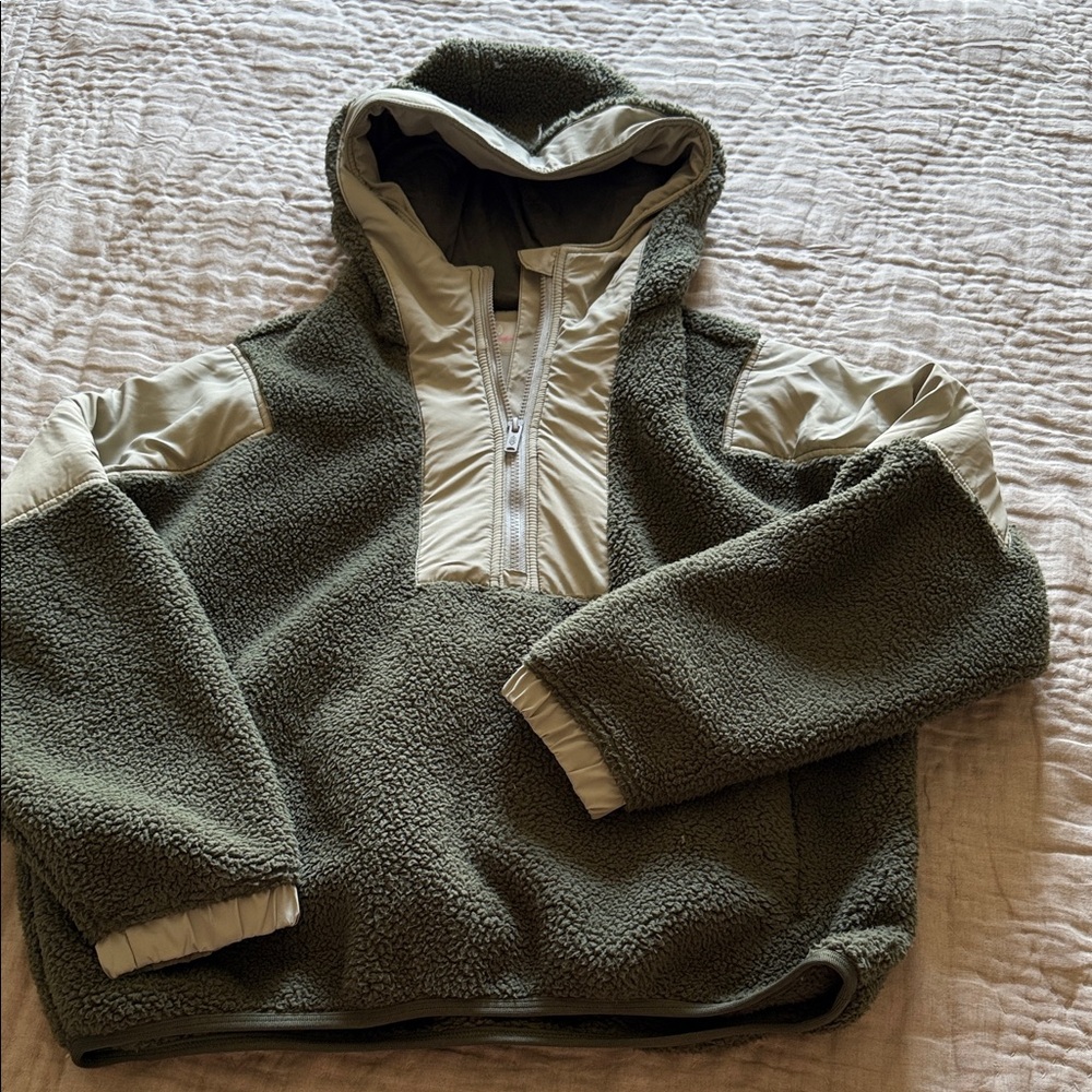 FP Movement by Free People Green and Cream Ski Jacket
